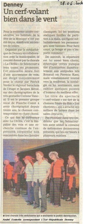Article presse Cerf-volant bien dans vent 2010