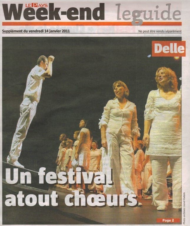 Article presse festival chorales Delle 2011