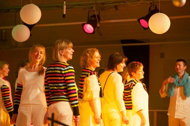 Chorales en concert — spectacle Tombés du ciel avec mise en lumière