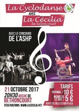 Flyer spectacle « La Cyclodanse » — collaboration musicale