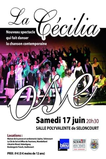 Affiche officielle spectacle La Cecilia Danse